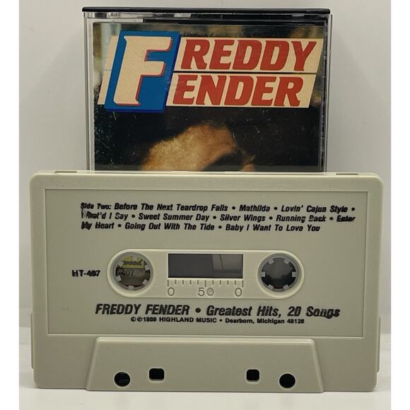 Vintage Freddie Fender Greatest Hits 20 Songs Cassette Tape Very Rare Country - Picture 3 of 4